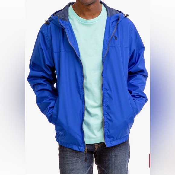 U.S. POLO ASSN STYLISH HOODED WINDBREAKER (SPRING JACKET)BRAND NEW WITH TAG  NWT - Picture 3 of 5